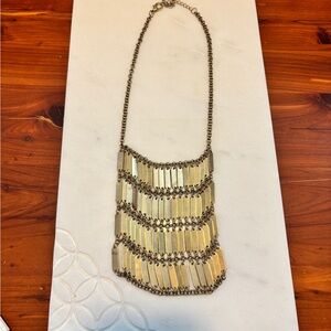 Cascading Gold Statement Necklace